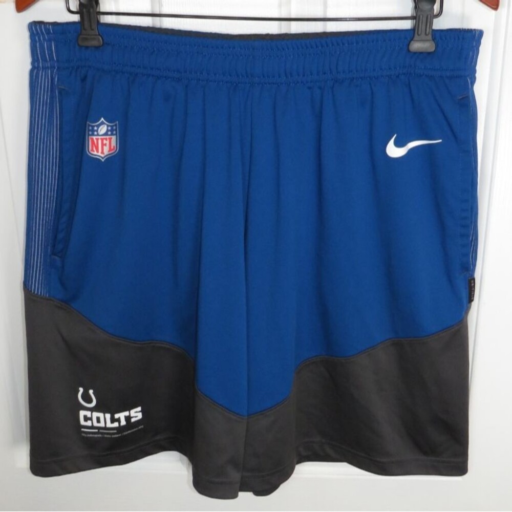 Nike NFL Indianapolis Colts Sideline Primary Lockup Performance Shorts XL